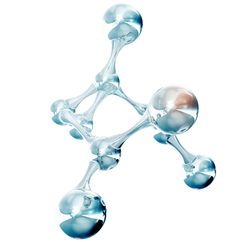 3D化学分子贴纸预览效果