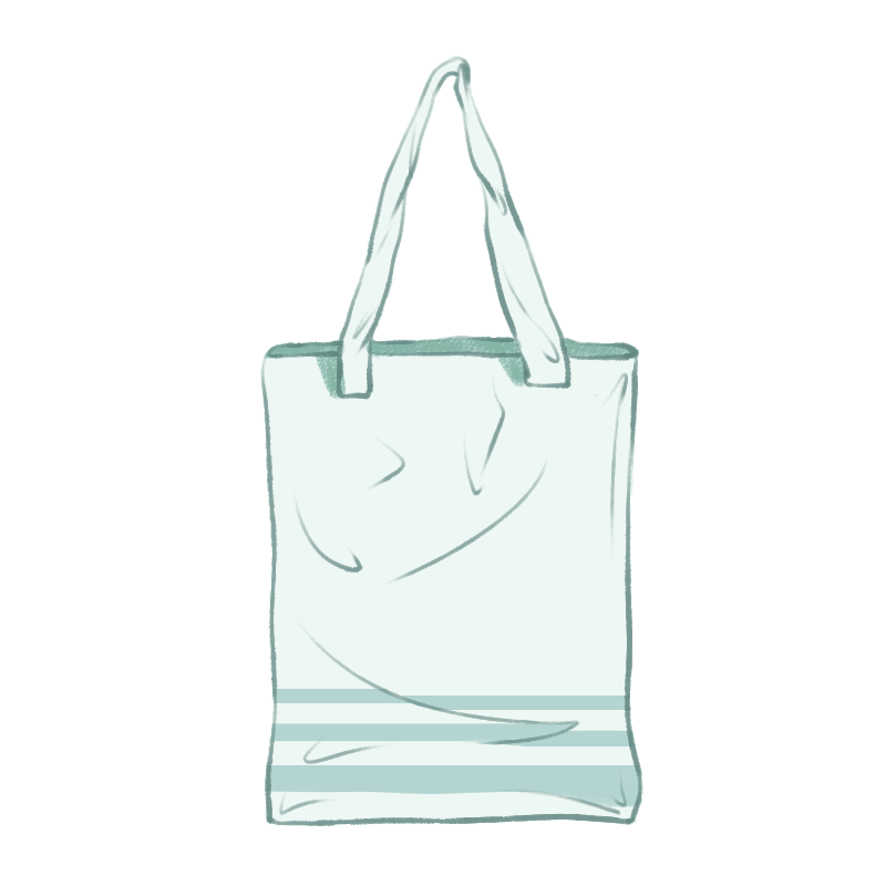 手绘-塑料袋家居生活元素贴纸9预览效果