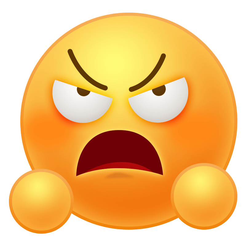 简约愤怒emoji表情包_模板素材-稿定设计