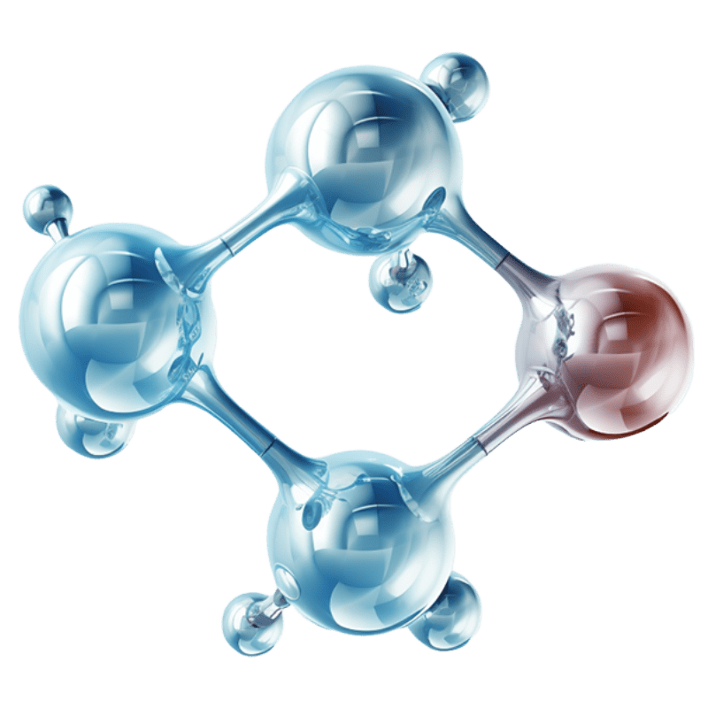 3D化学分子贴纸预览效果