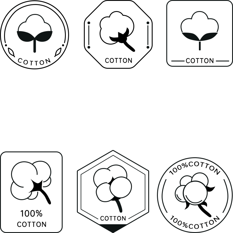 简约矢量棉花图标元素素材预览效果