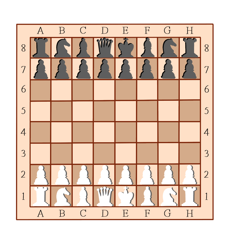 手绘-桌游元素贴纸套系-国际象棋2预览效果